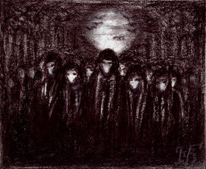 Uhyggelige skovfigurer