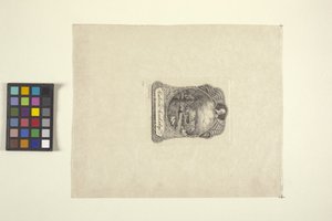 Bogplade til Calvin Coolidge (blæk) af Timothy Cole