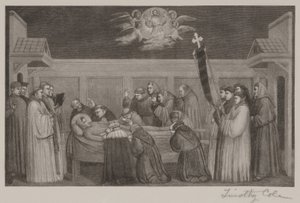 Sankt Frans død af Timothy Cole