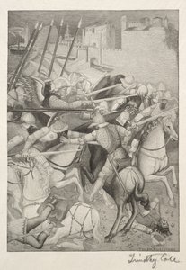 Gamle italienske mestre: Slaget ved St. Efesos mod hedningene på Sardinien, 1888-1892. af Timothy Cole