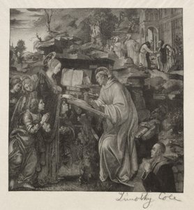 Gamle italienske mestre: Madonna viser sig for St. Bernard, 1888-1892. af Timothy Cole
