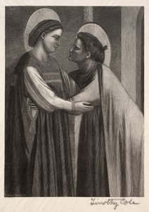 Gamle italienske mestre: Mary og Elisabeth, 1886. af Timothy Cole