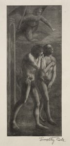 Old Italian Masters: The Expulsion from Paradise, 1888. af Timothy Cole