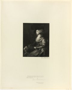 Portræt af Mrs. Siddons, fra Old English Masters af Timothy Cole