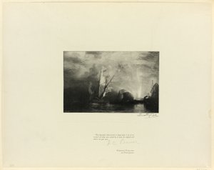 Ulysses håner Polyphemus, fra Old English Masters af Timothy Cole