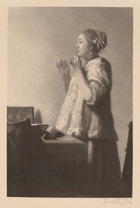 Perlehalskæden af Timothy Cole after Johannes Vermeer
