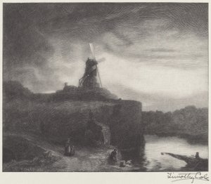 Møllen af Timothy Cole after Rembrandt van Rijn