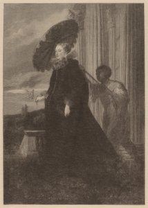 Marchesa Elena Grimaldi, kone til markis Nicola Cattaneo af Timothy Cole after Sir Anthony van Dyck