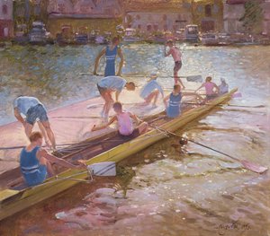 At the Raft, Henley, 1993 af Timothy Easton