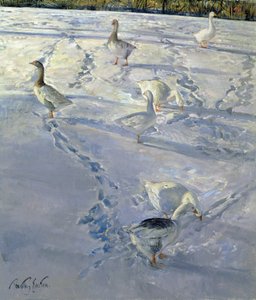Shadows and Trackways (olie på lærred) af Timothy Easton