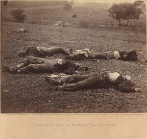 Mark hvor general Reynolds faldt, Gettysburg, 5. juli 1863