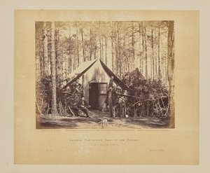 Generalpostkontor, Potomac-hæren, Brandy Station, Virginia af Timothy H. OSullivan