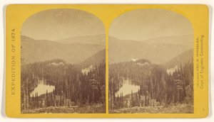 De forsvundne søer, ved begyndelsen af Conejos Canyon, Colorado, i Sierra San Juan-bjergkæden, nær vandskellet mellem Conejos og South Fork... af Timothy H. O