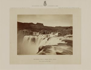 Shoshone Falls, Snake River, Idaho, udsigt over toppen af vandfaldet