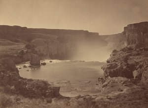 Shoshone Falls, Snake River, Idaho,1874 (foto) af Timothy O