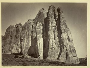 The South Side of Inscription Rock, 1873dani af Timothy OSullivan