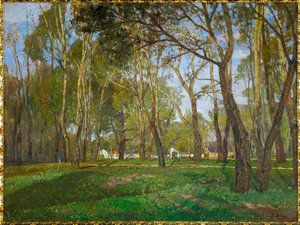 Prater-haven i Wien (olie på lærred)