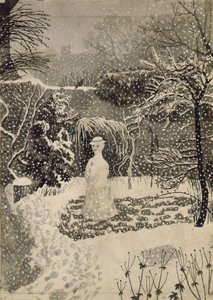Snekvinde (akvarel) af Tirzah Ravilious