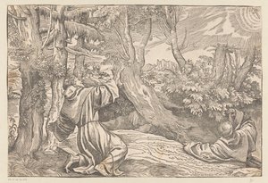 Saint Francis modtager stigmata af Titiaan