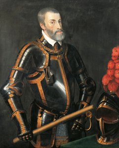 Portræt af Karl V af Habsburg, kejser af Det Hellige Romerske Rige, af Tizian, maleri