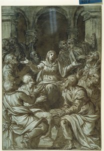 Jomfru Maria med apostlene fra Santo Spirito (