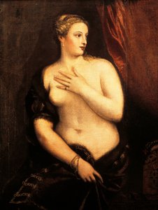 Venus med spejl af Titian (ca 1490-1576), olie på lærred