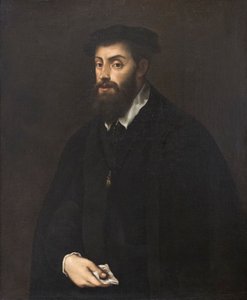 Karl V, efter Tiziano Vecellio (olie på lærred)
