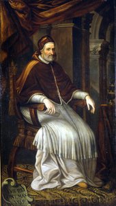 Pius IV (1499 - 1565). Maleri af Bizzozzero. Milano, indsamling af Ca 