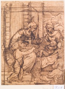 Sacred Conversation (pen og blæk på papir)