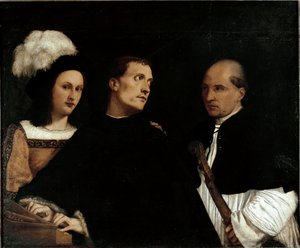 Koncerten (eller afbrudt koncert) af Titian (c.1488 1576)