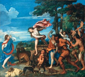 Bacchus og Ariadne, 1523-1525 af Tiziano Vecelli