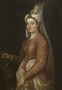 Cameria, datter af Suleiman den Storslåede, som Saint Catherine, c.1560 af Tiziano Vecelli