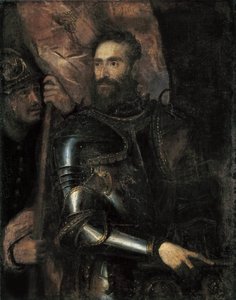 Portræt af Pier Luigi Farnese 1503-1547, ca. 1546. af Titian