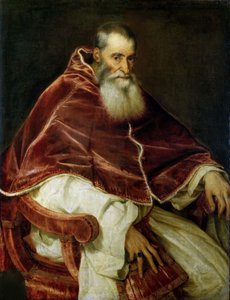 Portræt af pave Paul III, 1543. af Titian