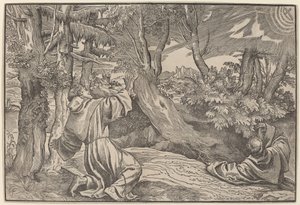 Saint Francis modtager Stigmata af Titian