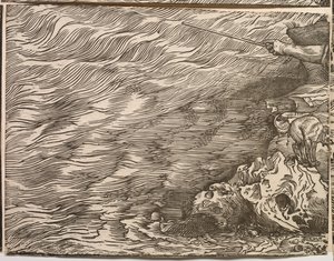 Faraos hærs nedsænkning i Det Røde Hav af Titian