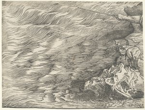 Faraos hærs nedsænkning i Det Røde Hav af Titian