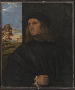 Portræt af den venetianske maler Giovanni Bellini (?) af Tizian