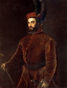 Portræt af Ippolito de Medici 1511-1535, ca 1533-1534. af Tiziano Vecelli