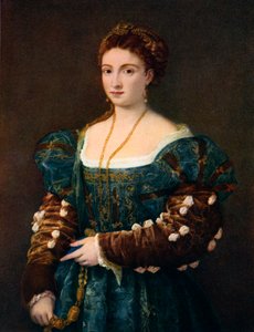 Portræt af en adelskvinde, eller La Bella, c1536, 1937 af Tiziano Vecelli