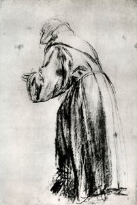 Studie for St Bernardino i Votivbilledet af Doge Gritti, c1535, 1937 af Tiziano Vecelli