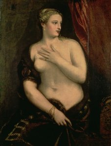 Venus overvejer sin refleksion i et spejl