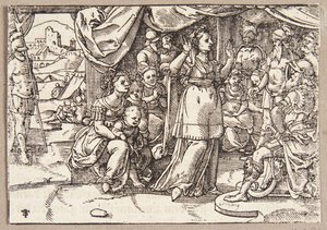 Veturia og Volumnia beder Coriolanus om at skåne Rom