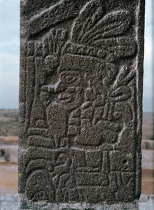 Relief af templet Tlahuizcalpantecuhtli af Toltec Toltec
