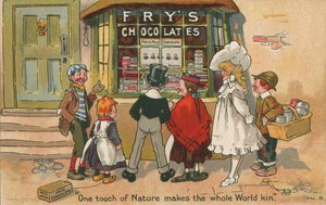 Børn kigger gennem vinduet i en Fry