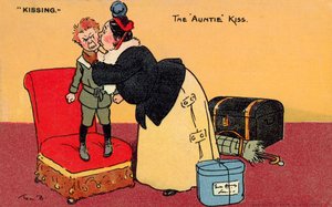 Tantekysset (farve litho)