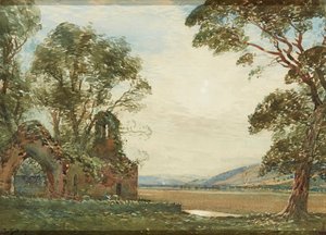 Old Chapel, Carse of Gowrie (akvarel) af Tom Scott