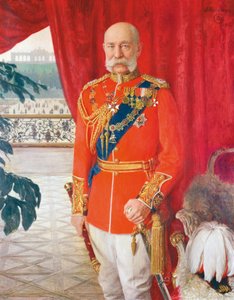 Kejser Franz Joseph I i gallauniform af en britisk feltmarskal af Tom von Dreger