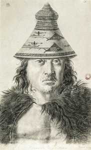 Tlupanamabu, cacique af Nutka-øen (Nootka Island) af Tomas Suria