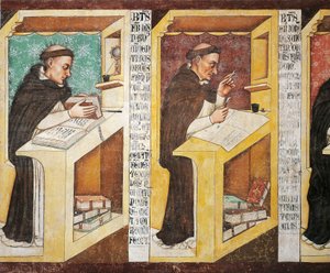 Broder Isnardo af Vicenza, af Tommaso da Modena (ca. 1325 eller 1326-1379), freskomaleri, Bispeseminar, Dominikanernes kapitelhus, Treviso